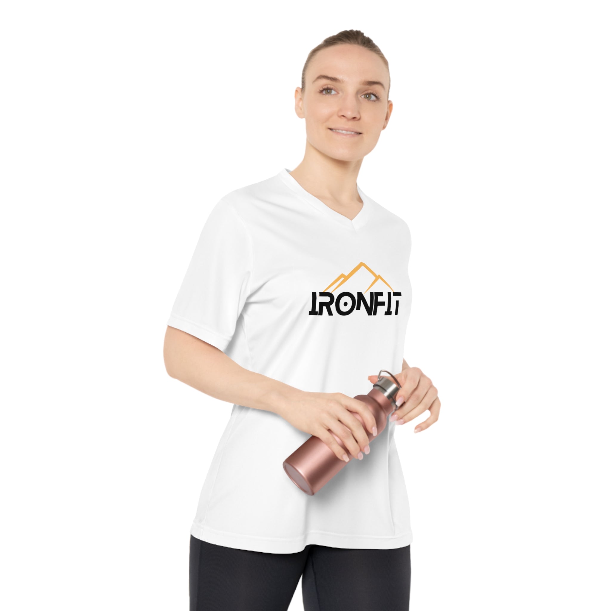 Women's V-Neck Tee | IronFit Logo