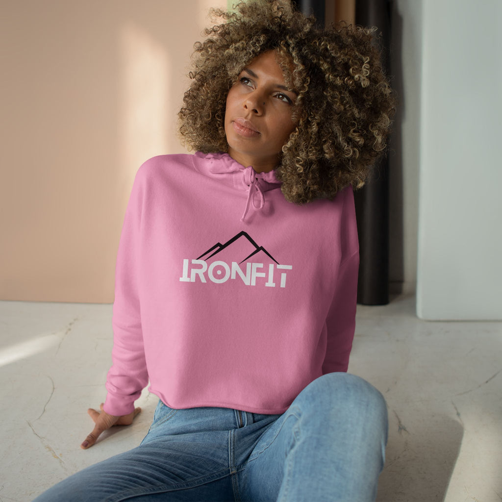 Women's Cropped Hoodie — IronFit Logo
