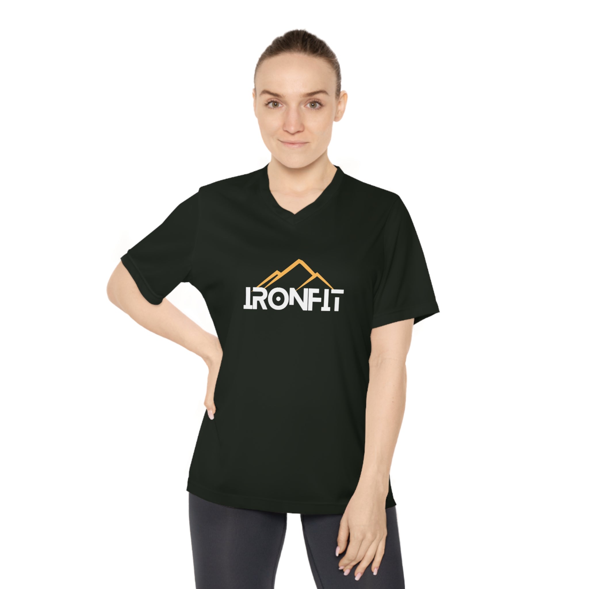 Women's V-Neck Tee | IronFit Logo