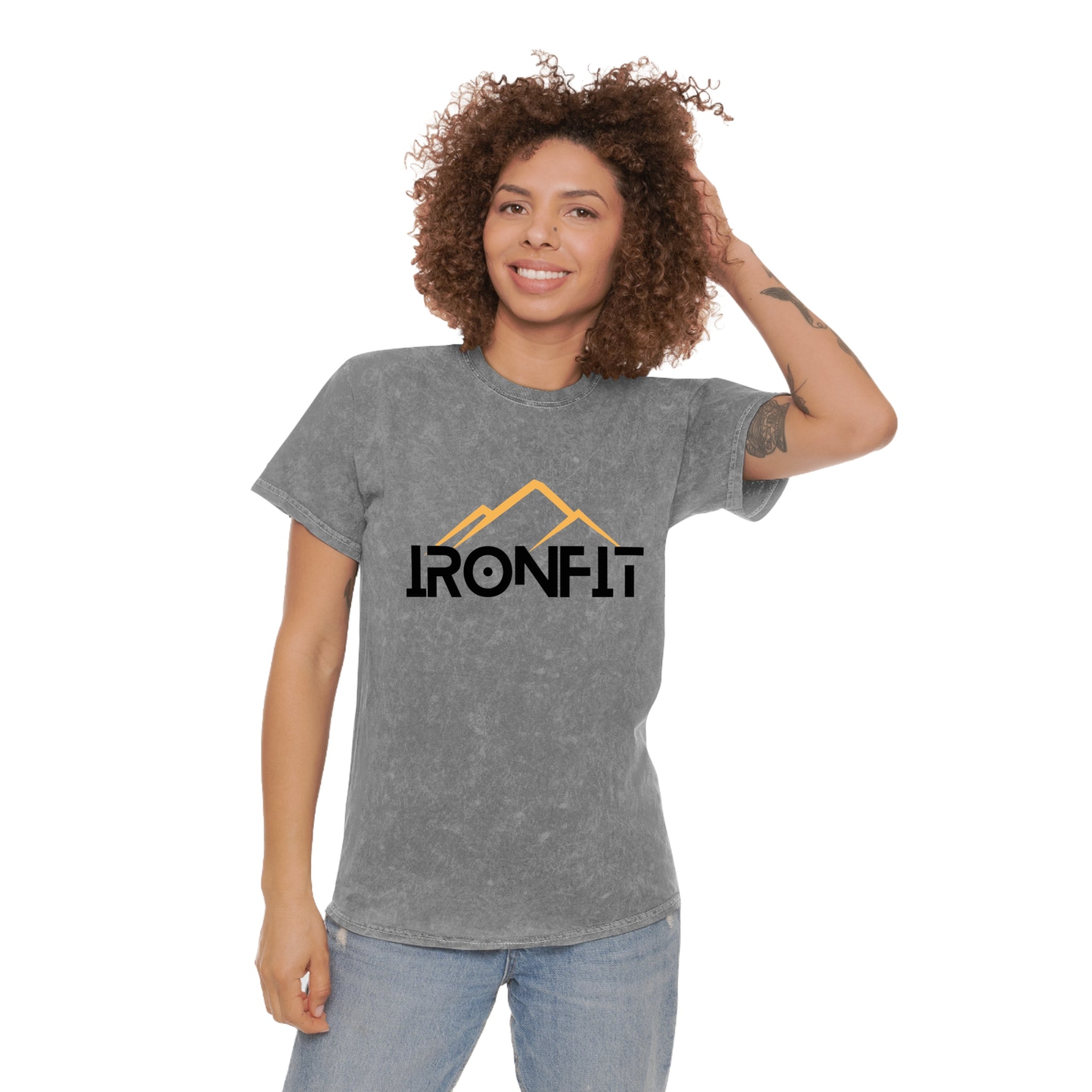 Unisex Stone Wash T-Shirt | IronFit Logo