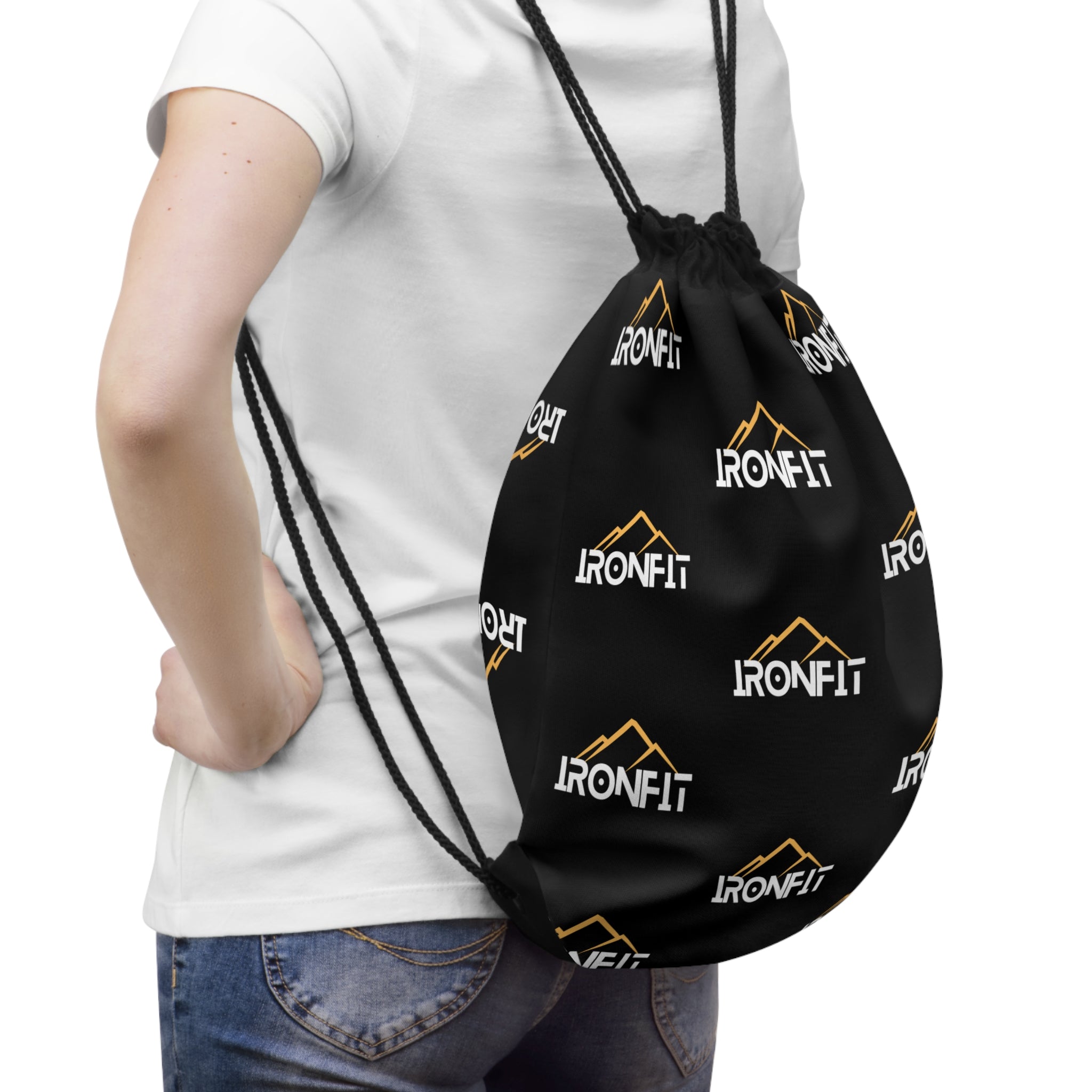 IronFit Logo Drawstring Gym Bag