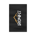 Black Microfiber Sweat Towel | IronFit Logo