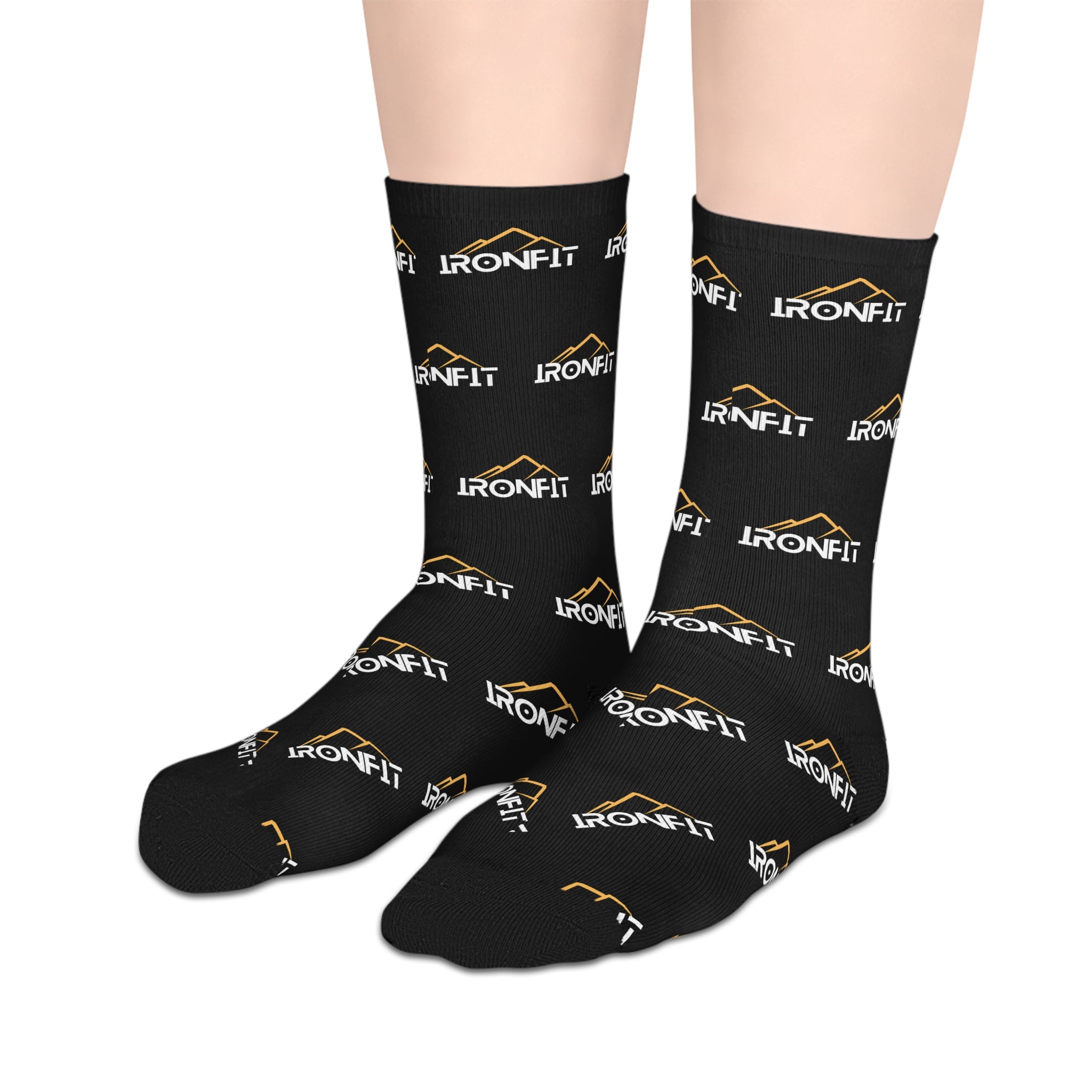 Mid-length Socks | IronFit Logo