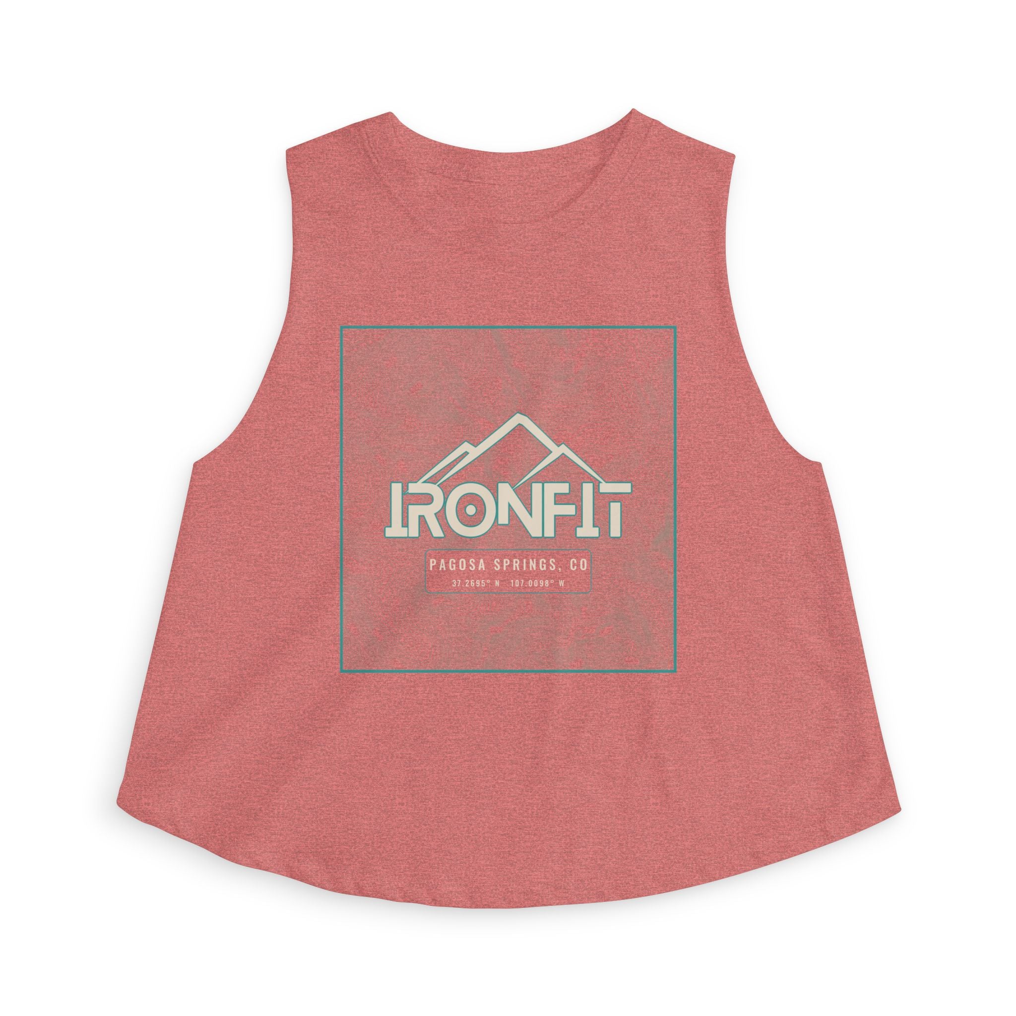 Women's Crop Tank Top | Pagosa Peak Topography