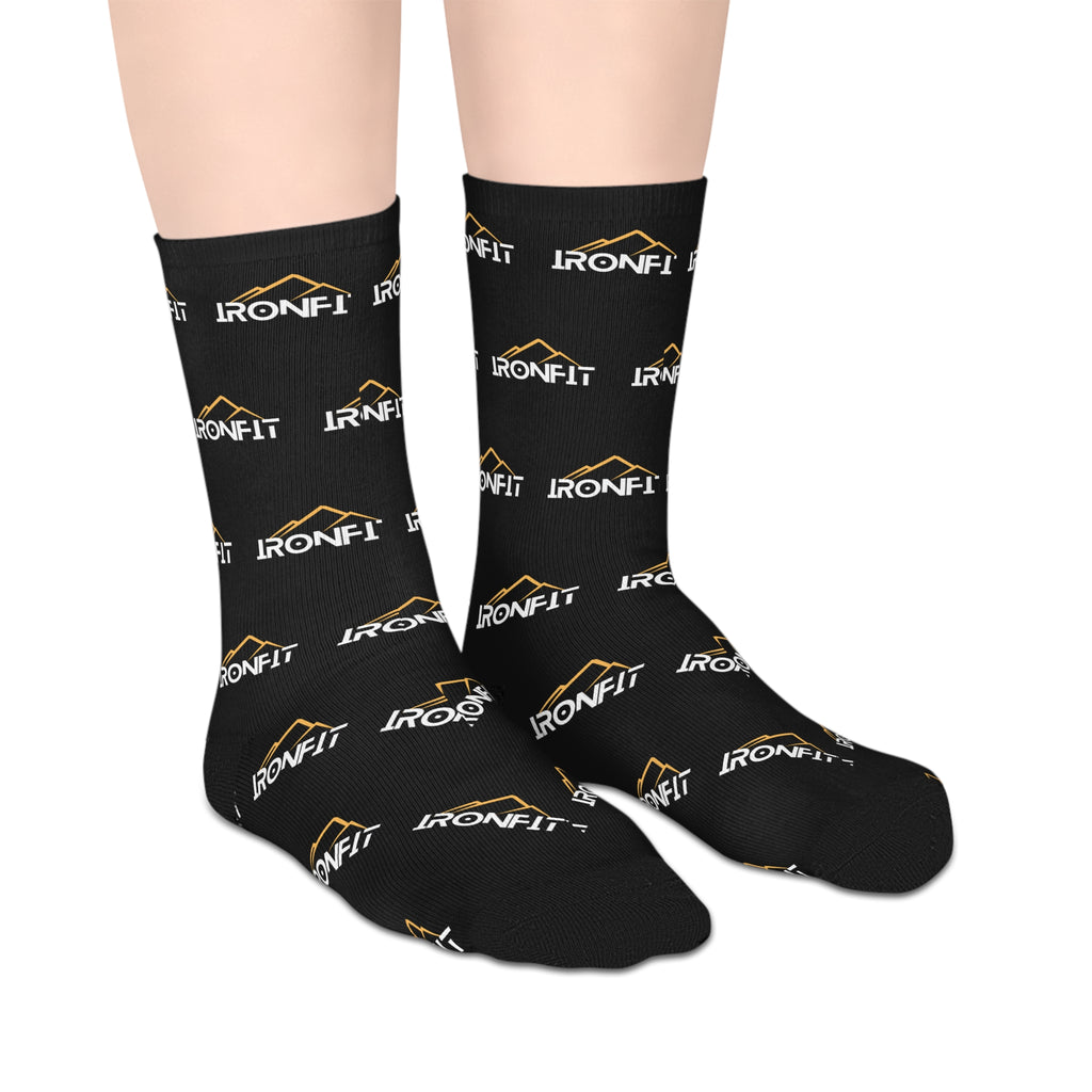 Mid-length Socks | IronFit Logo