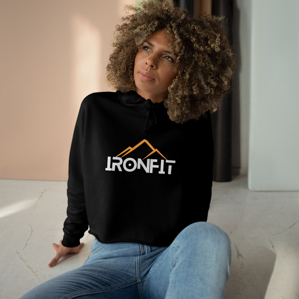 Women's Cropped Hoodie — IronFit Logo