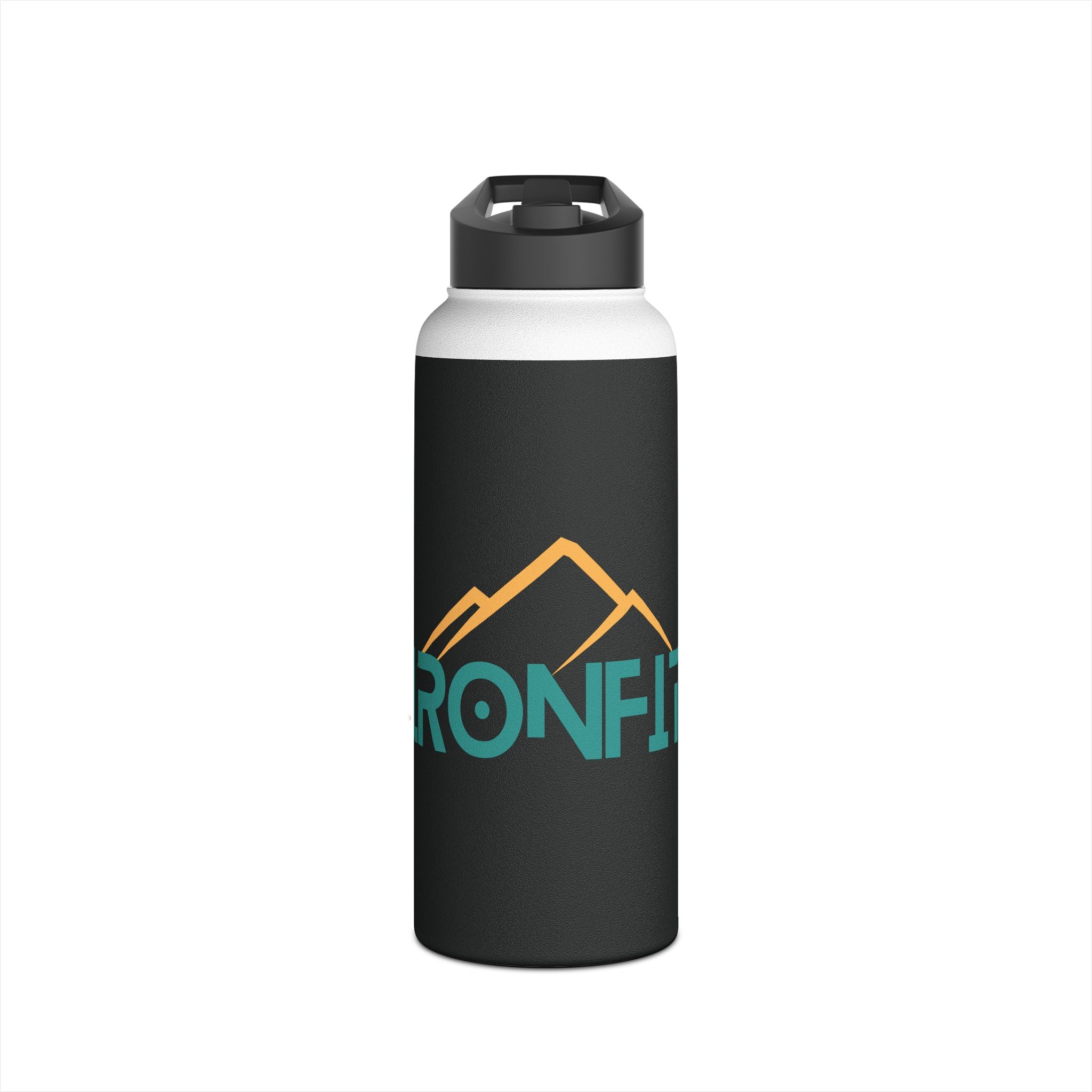 Stainless Steel Water Bottle | IronFit Logo