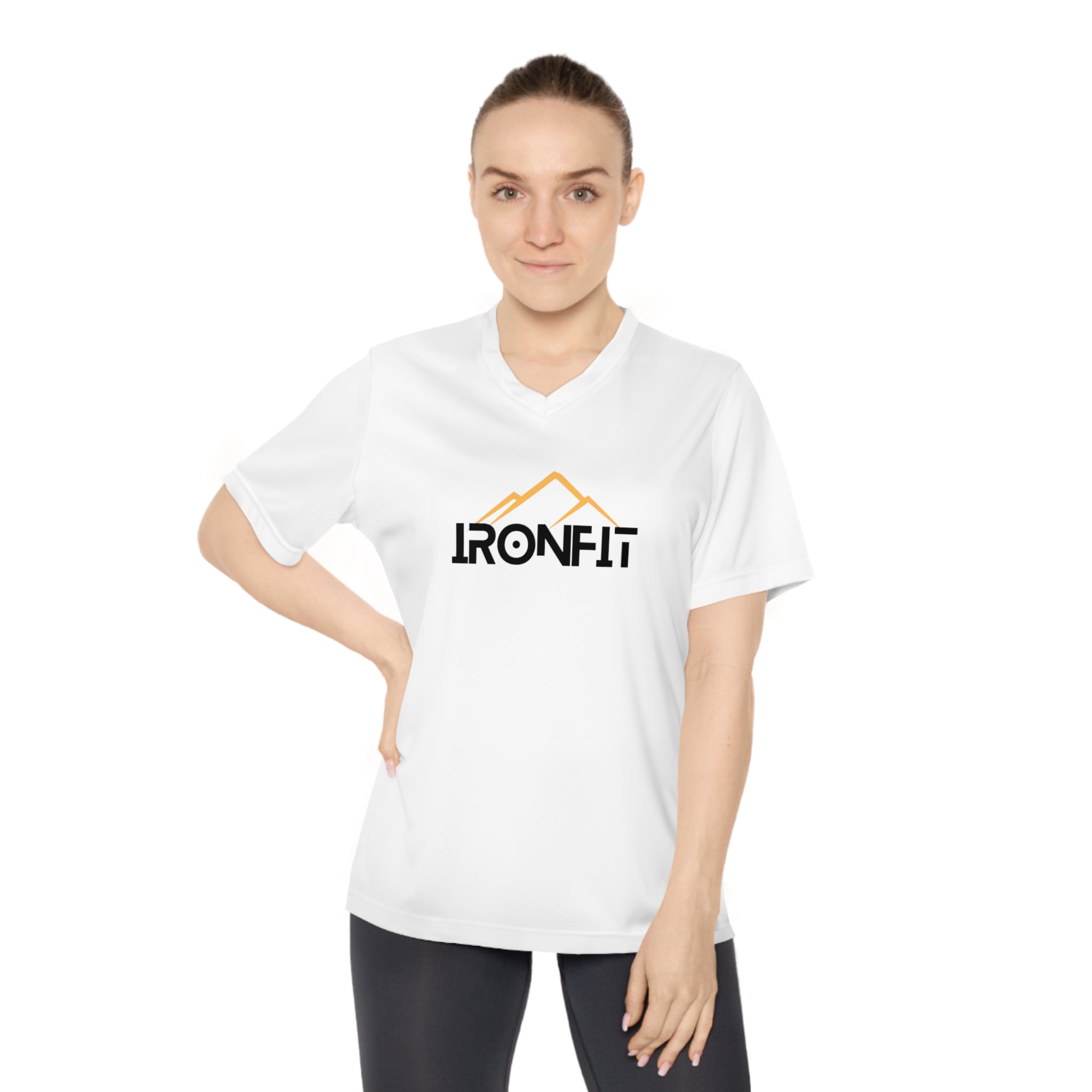 Women's V-Neck Tee | IronFit Logo