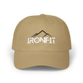 Classic Dad Cap | White/Black IronFit Logo