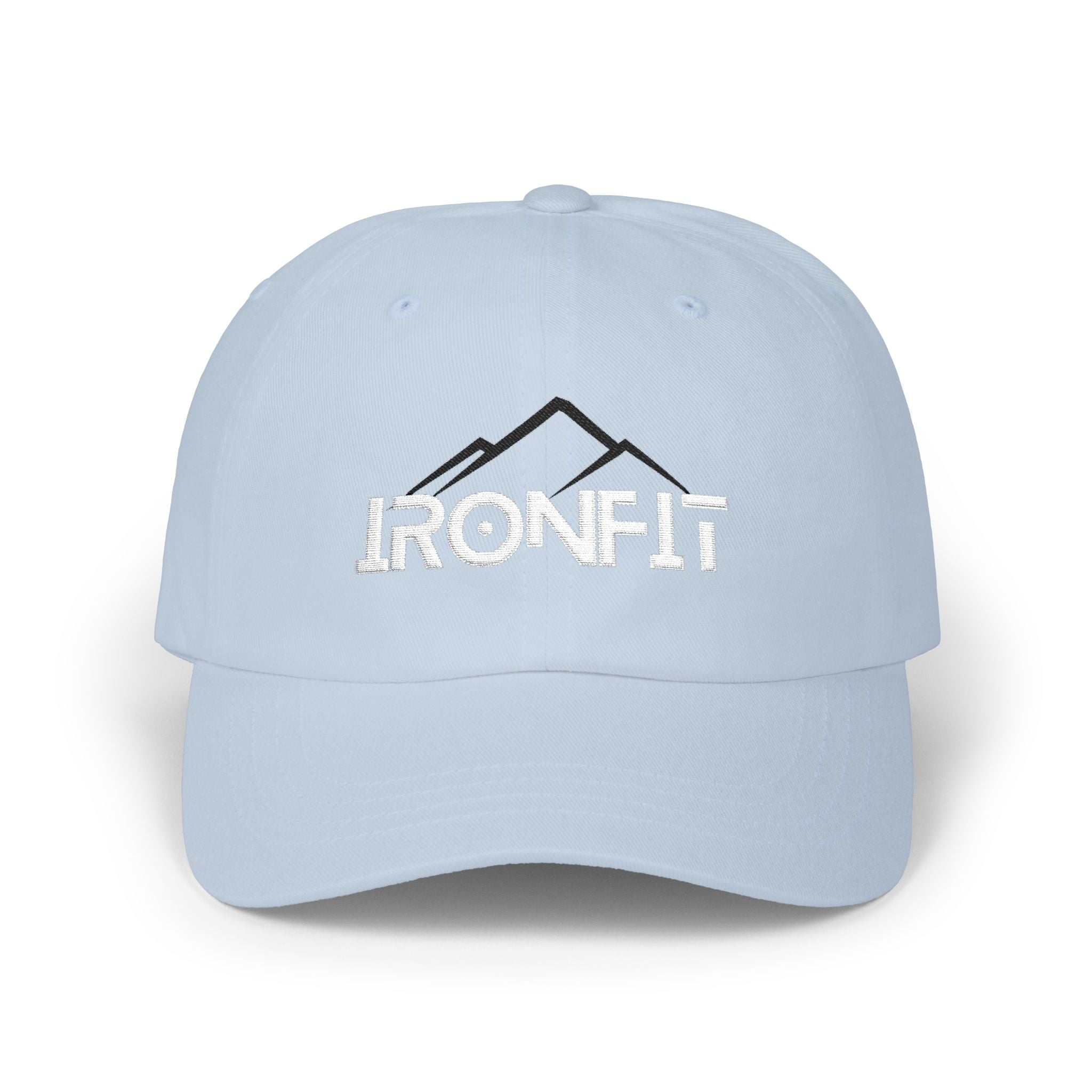 Classic Dad Cap | White/Black IronFit Logo