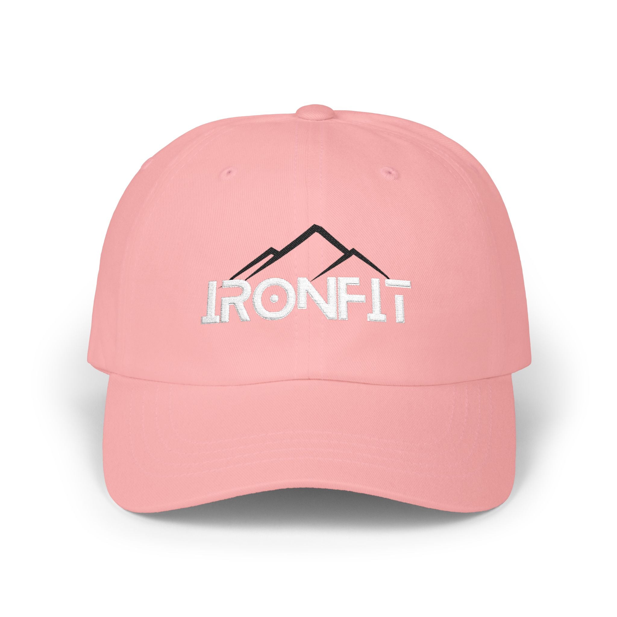 Classic Dad Cap | White/Black IronFit Logo